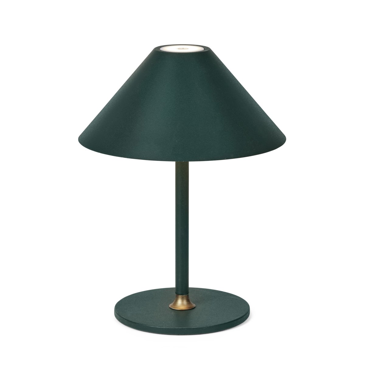 Hygge 25cm Verde portátil De Halo Design - Tiene una clasificación IP54, por lo que es adecuado para uso en interiores y exteriores (aunque debe almacenarse y cargarse en interiores).