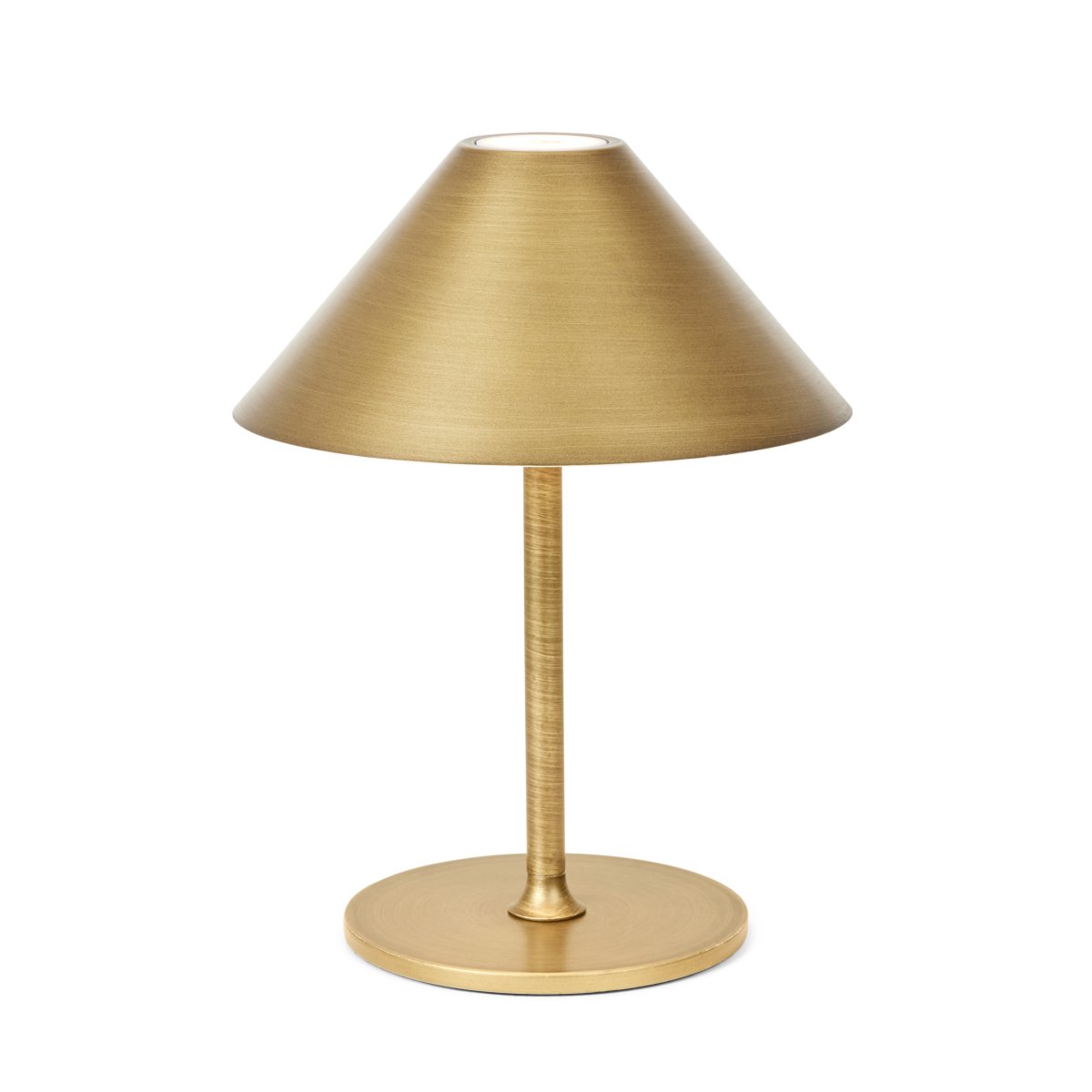 Hygge 25cm Latón antiguo portátil De Halo Design - Tiene una clasificaci&oacute;n IP54, por lo que es adecuado para uso en interiores y exteriores (aunque debe almacenarse y cargarse en interiores).