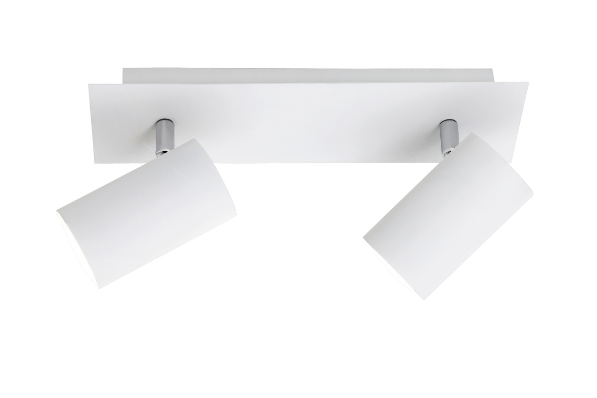Marley 2 Blanco foco de techo De Trio Lighting - Con una longitud de 30 cm y focos giratorios que se pueden alinear de forma independiente, te da la libertad de crear una iluminación no deseada.