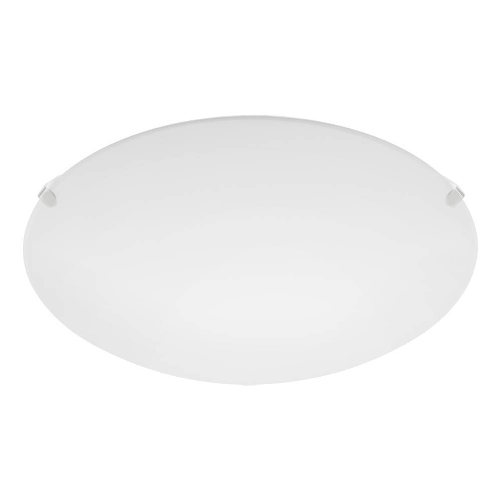 Mars Ø25 Blanco plafón De Eglo - Con su superficie de vidrio liso y esmerilado, emite una luz suave y uniforme, lo que lo hace ideal para habitaciones donde se desea un ambiente tranquilo y relajado.