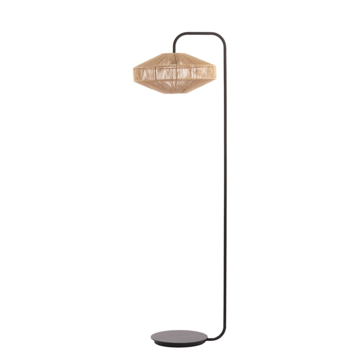 Lyra Naturaleza lámpara de pie De Light & Living - Lyra es una lámpara de pie de inspiración natural con una pantalla envuelta en hilo de algodón trenzado que crea una distribución de luz suave y agradable.