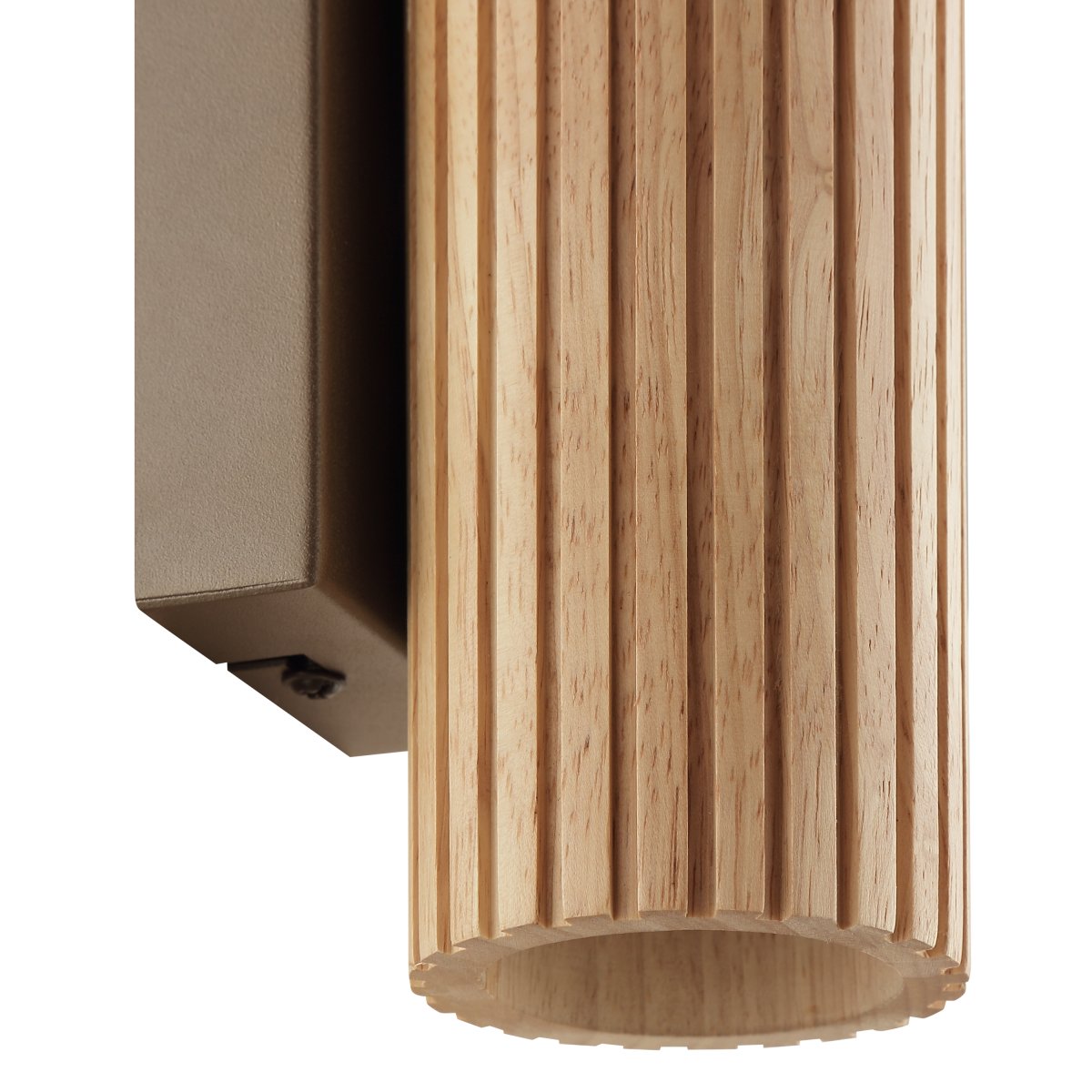Lakewood 20cm Marrón lámpara de pared De Brilliant - La lámpara de pared Lakewood combina metal marrón con un cable ligero y acanalado, creando un aspecto cálido y natural.