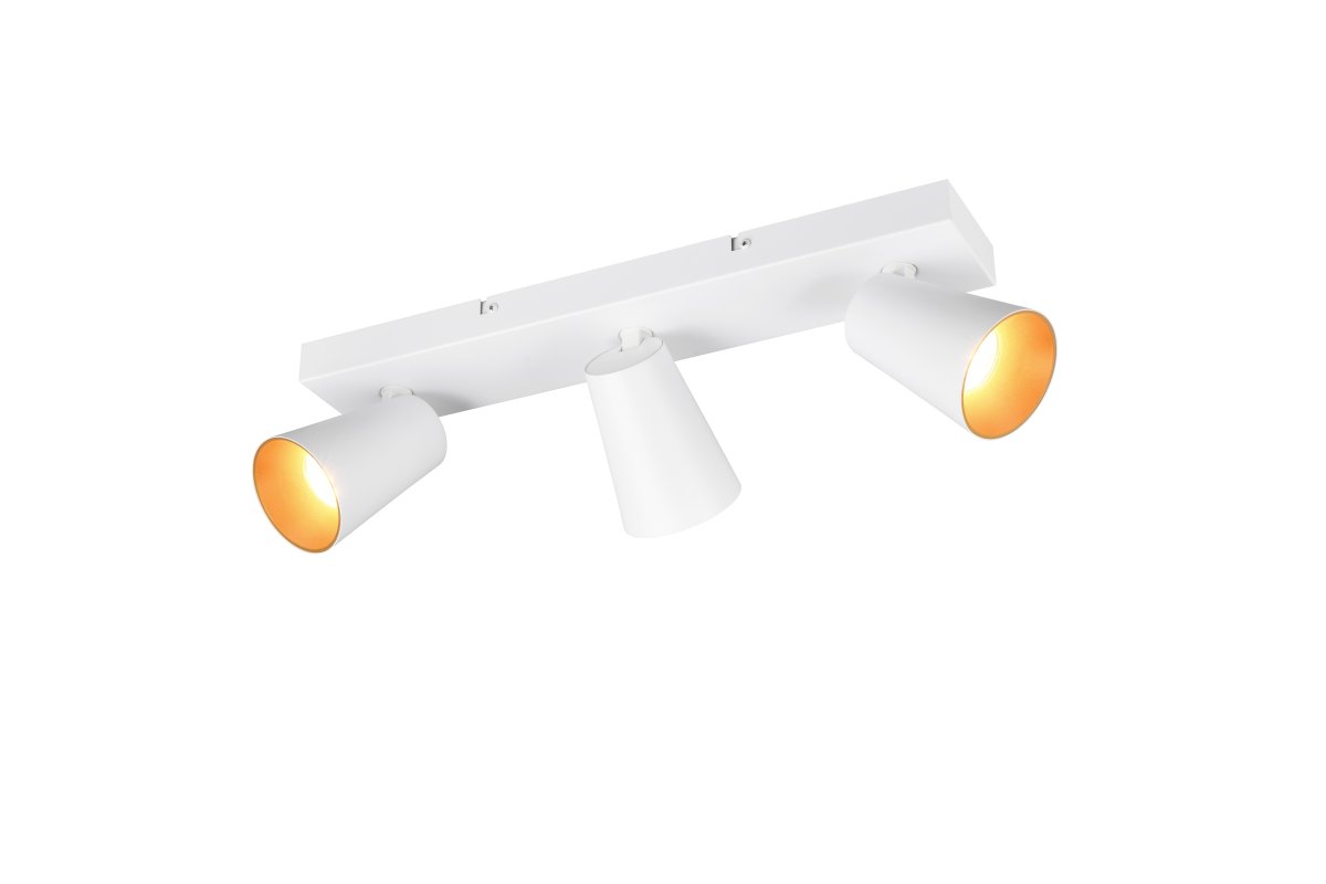 Sharp 3 Blanco foco de techo De Trio Lighting - 