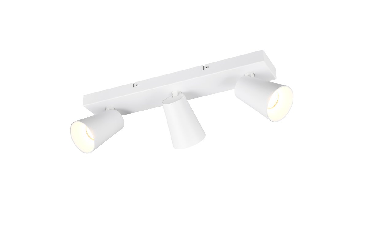 Sharp 3 Blanco foco de techo De Trio Lighting - 