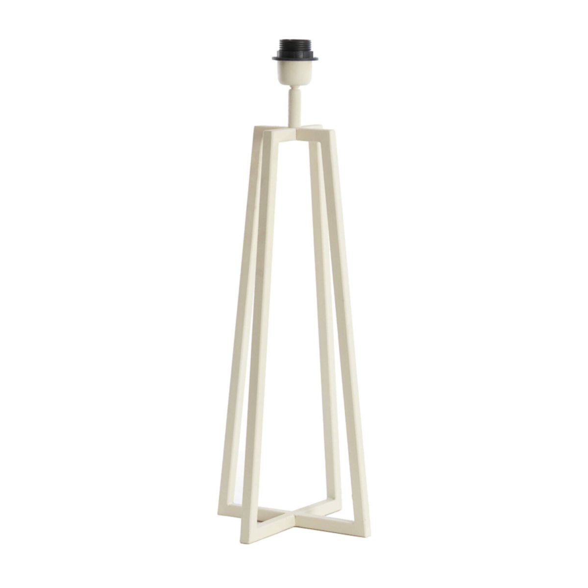 Miley 56cm Blanco cremoso base de lámpara De Light & Living - 