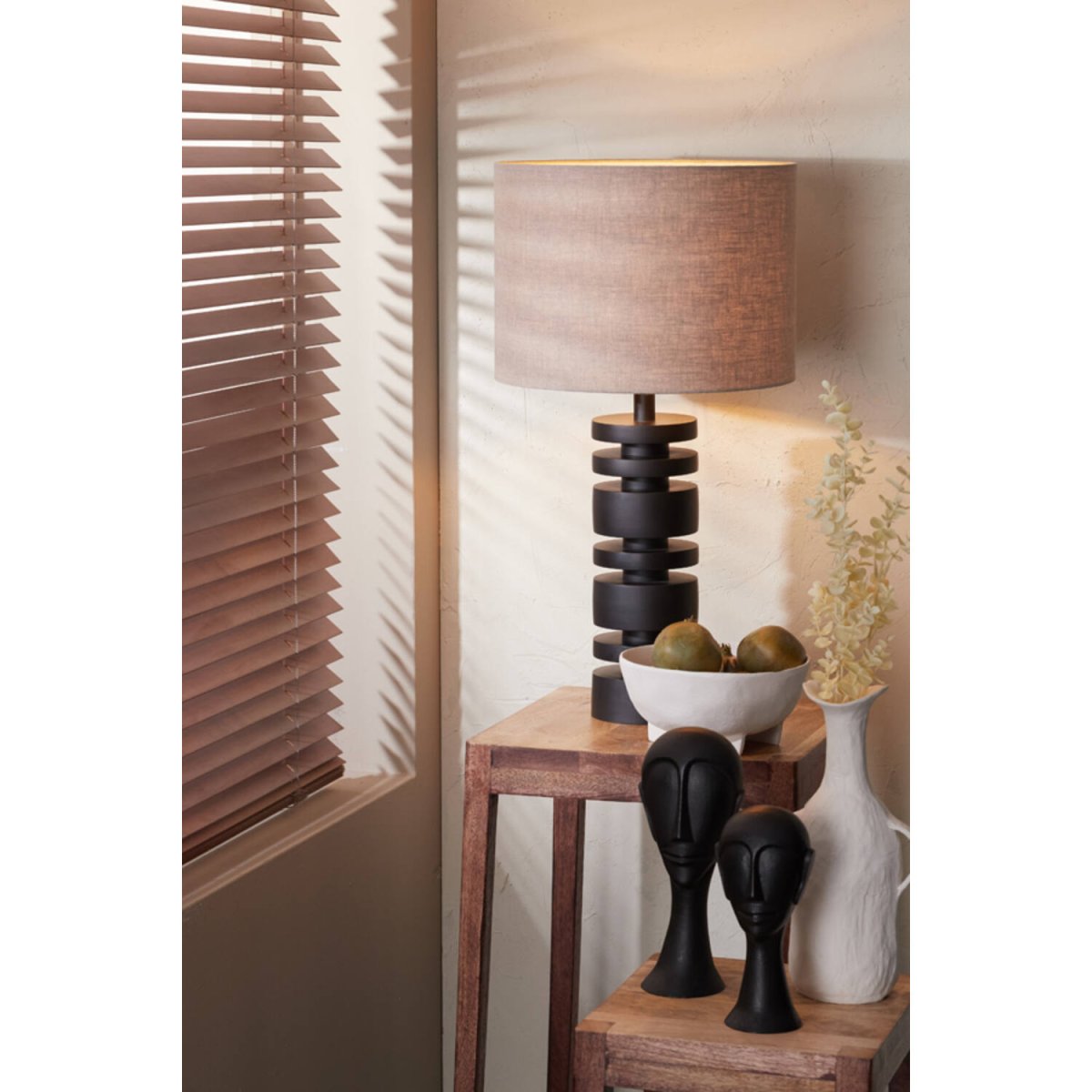 Desley 40cm Negro base de lámpara De Light & Living - 