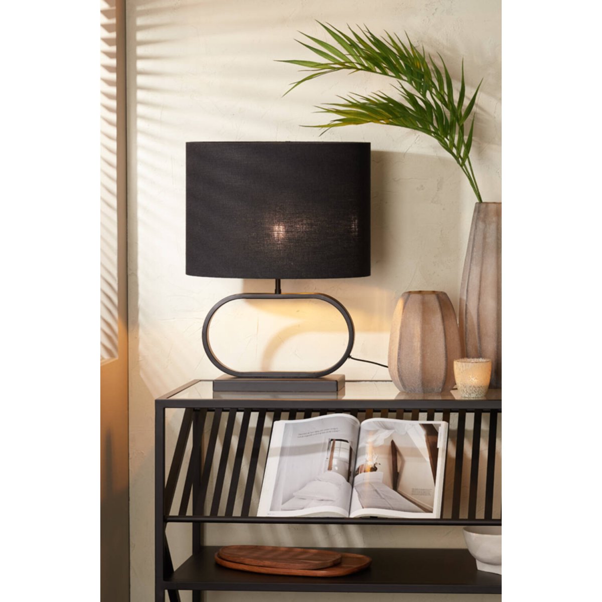Jamiro 30cm Negro base de lámpara De Light & Living - 