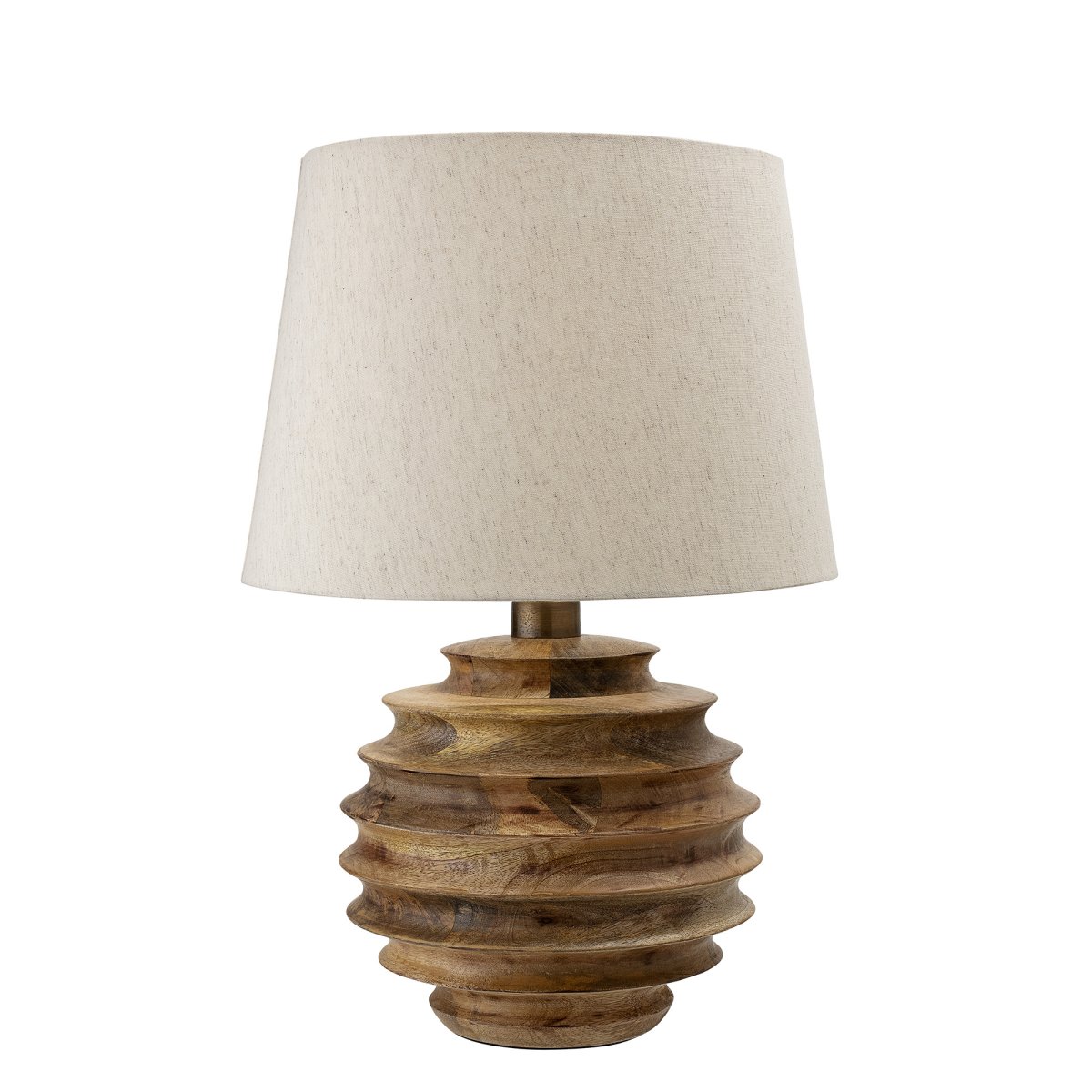 Svale 54cm Madera lámpara de mesa De Bloomingville - Elaborada en madera maciza de mango, sus curvas naturales crean una expresi&oacute;n vibrante y org&aacute;nica, convirtiendo cada l&aacute;mpara en una pieza &uacute;nica de decoraci&oacute;n para el hogar.
