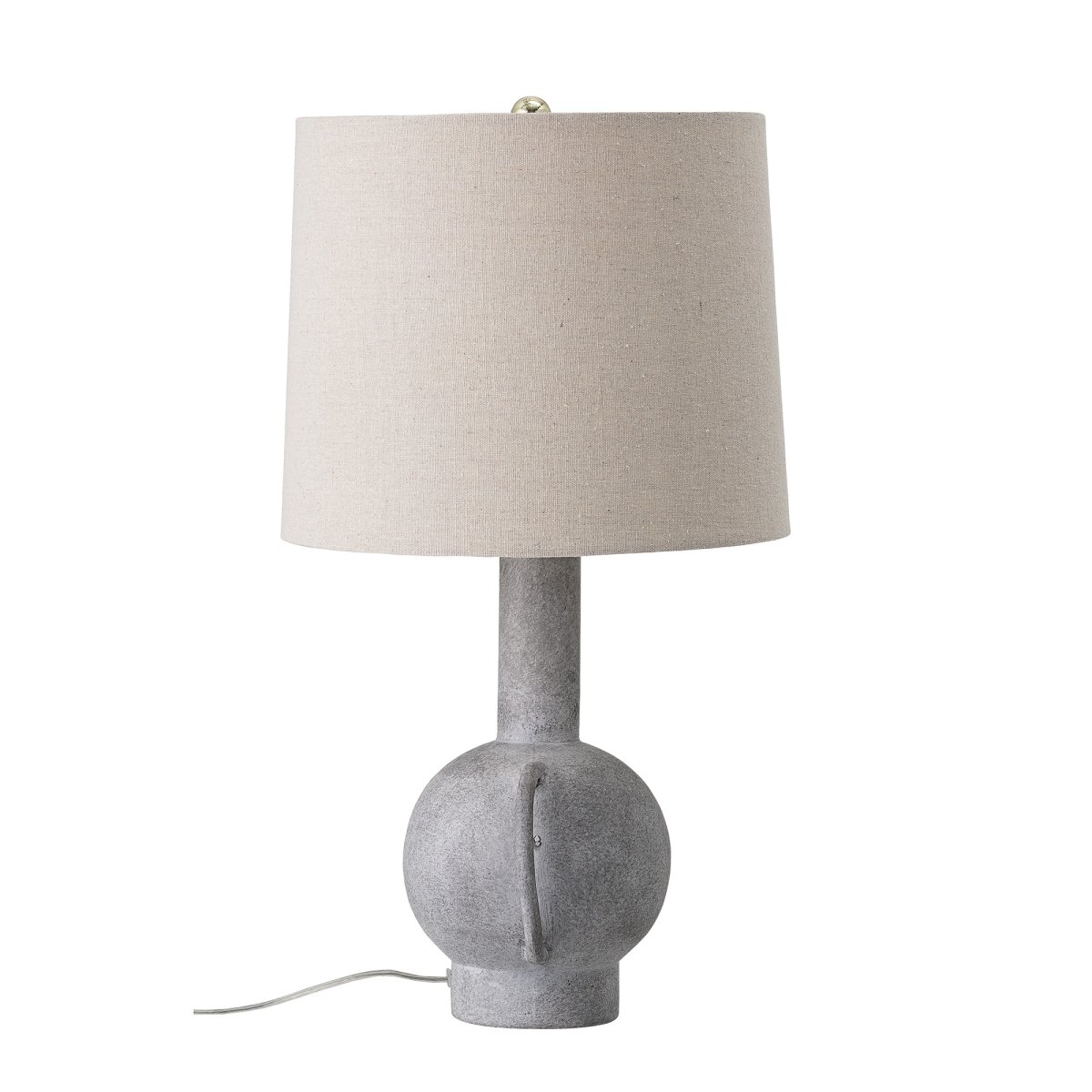 Kean 58cm Gris lámpara de mesa De Bloomingville - La l&aacute;mpara de mesa Kean es una vers&aacute;til l&aacute;mpara de terracota con una elegante forma n&oacute;rdica y un hermoso tono gris que se integra en la mayor&iacute;a de los espacios.