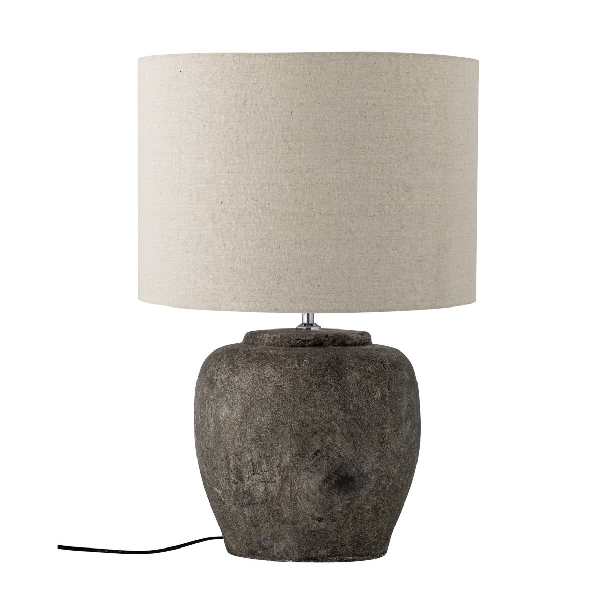 Isabelle 62cm Gris oscuro lámpara de mesa De Bloomingville - La l&aacute;mpara de mesa Isabelle de Bloomingville cuenta con una hermosa base de gres con un aspecto r&uacute;stico y vintage que aporta calidez y car&aacute;cter a cualquier estancia.