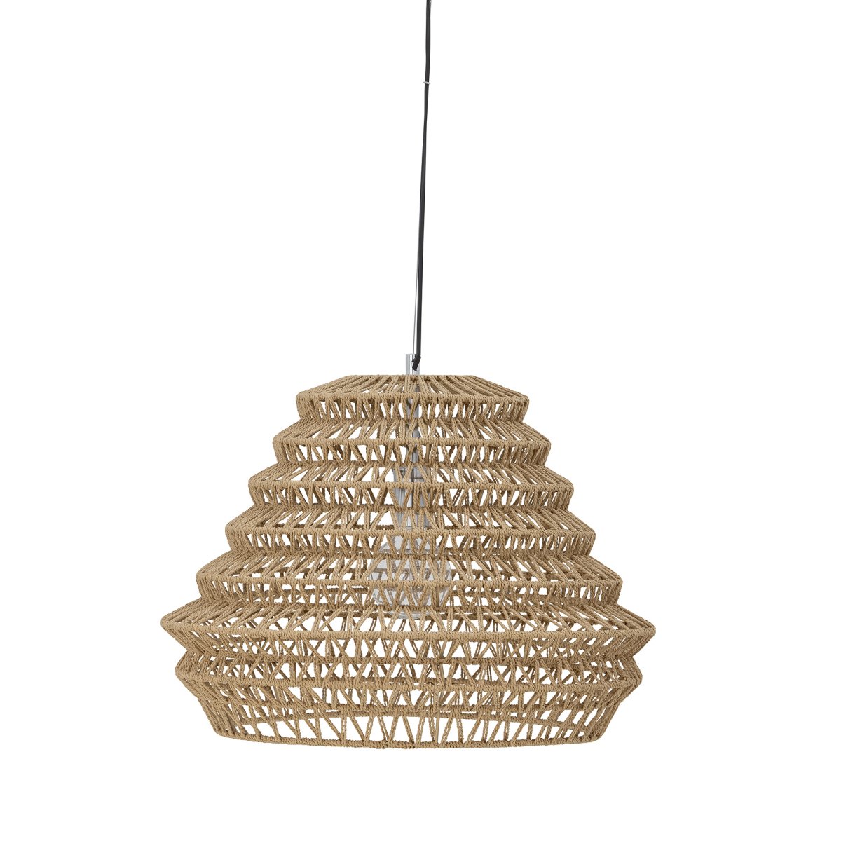 Isalina Ø55 Naturaleza Lámpas de techo De Bloomingville - Una l&aacute;mpara de techo armoniosa y elegante que combina una forma sencilla con una luz acogedora, ideal para quienes buscan una decoraci&oacute;n con emoci&oacute;n y luz.