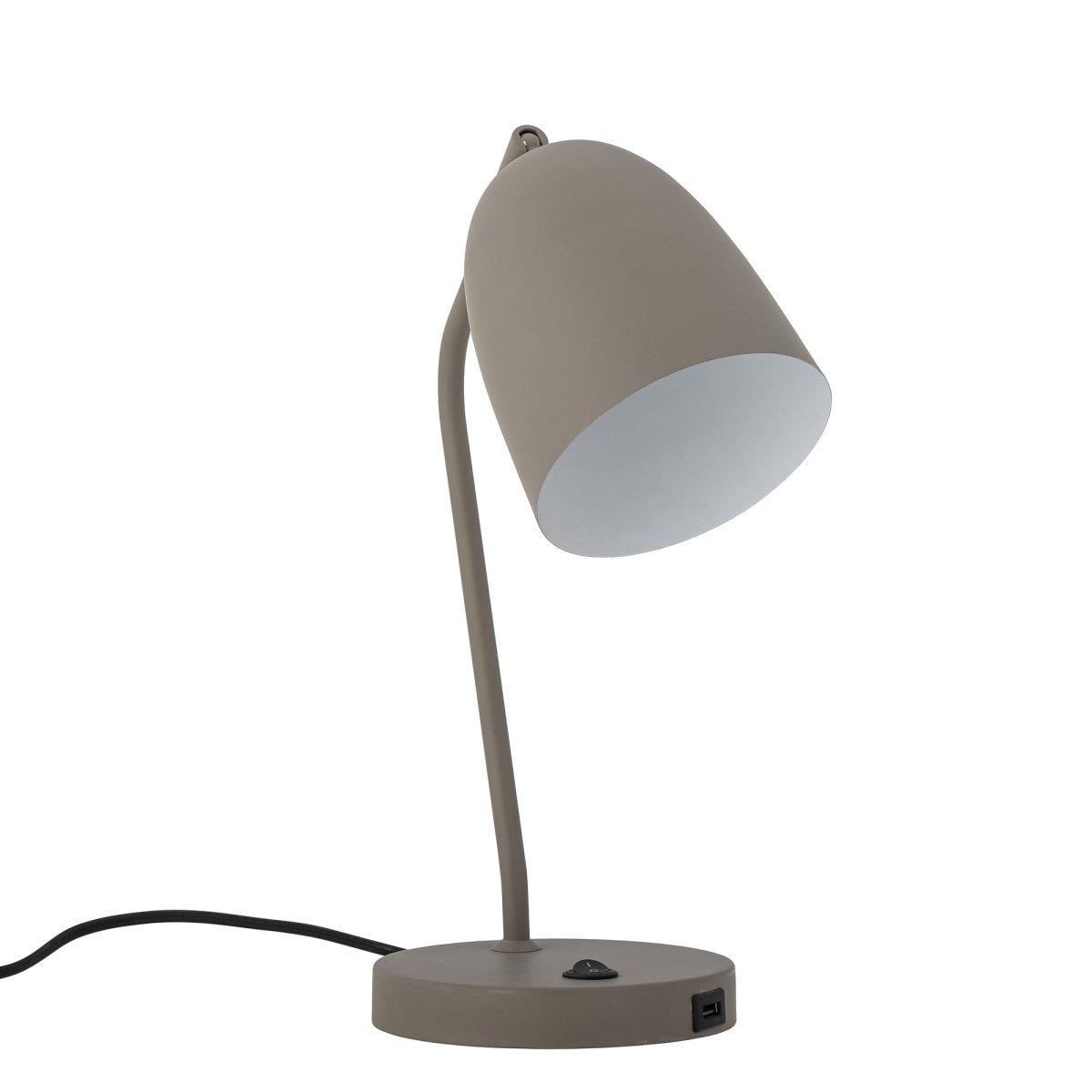 Lemar 37cm Gris lámpara de escritorio De Bloomingville - La l&aacute;mpara de mesa Lemar de Bloomingville est&aacute; hecha de metal y presenta un dise&ntilde;o cl&aacute;sico y minimalista, perfecto para un escritorio o un rinc&oacute;n de la habitaci&oacute;n.