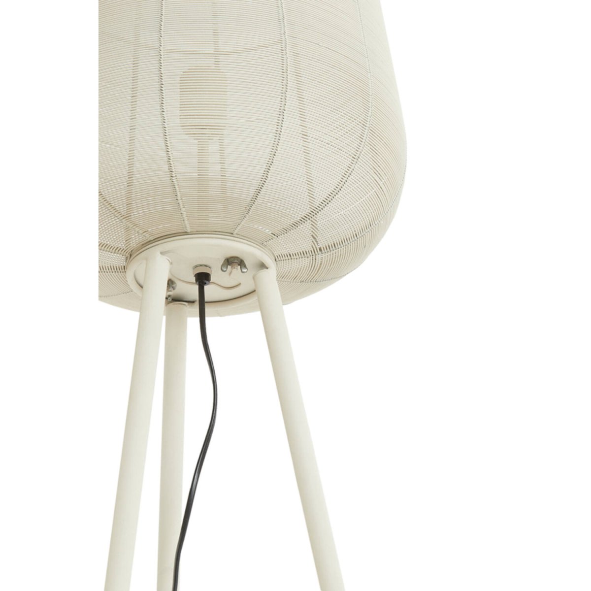 Adeta 135cm Blanco cremoso lámpara de pie De Light & Living - 