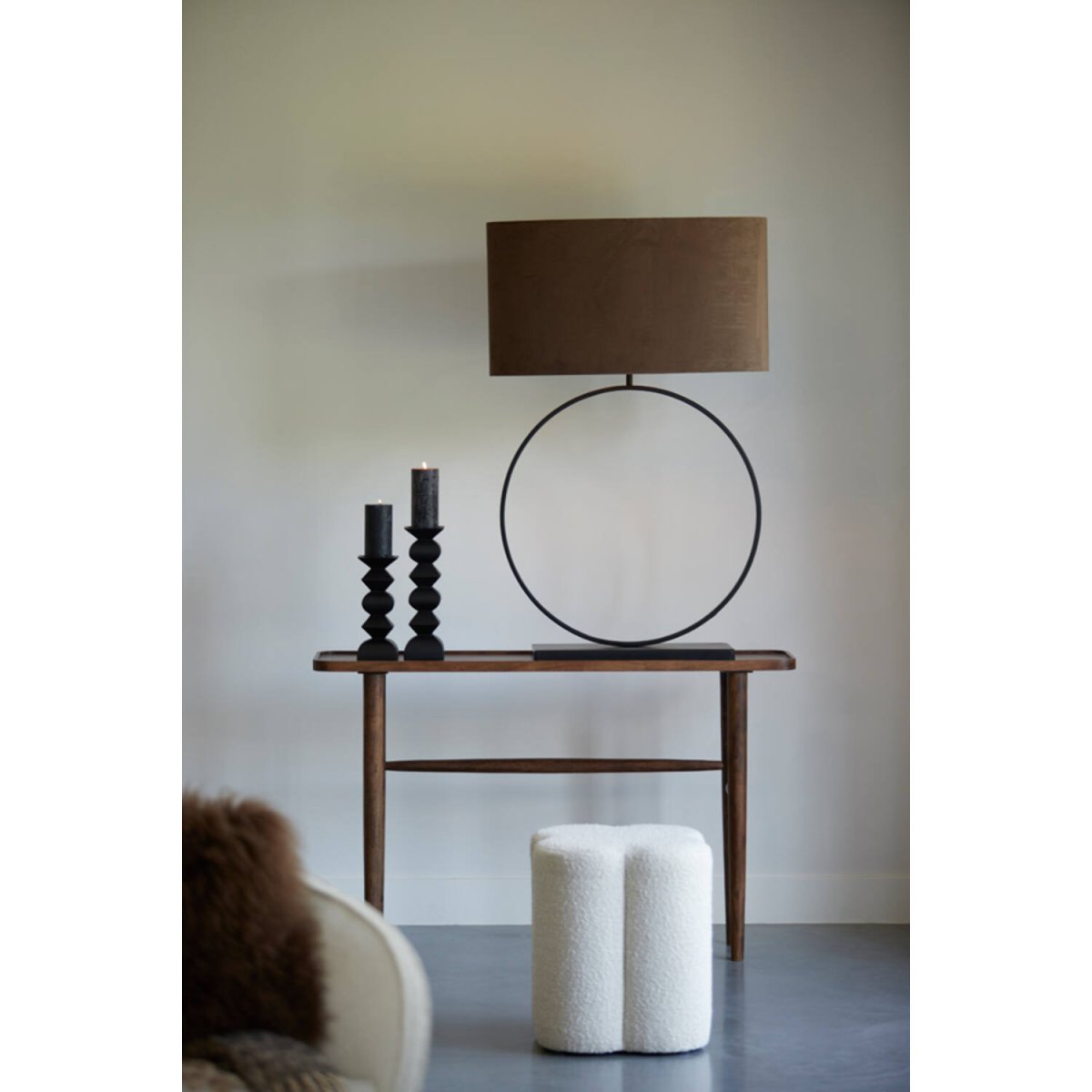 Liva 80cm Negro base de lámpara De Light & Living - 