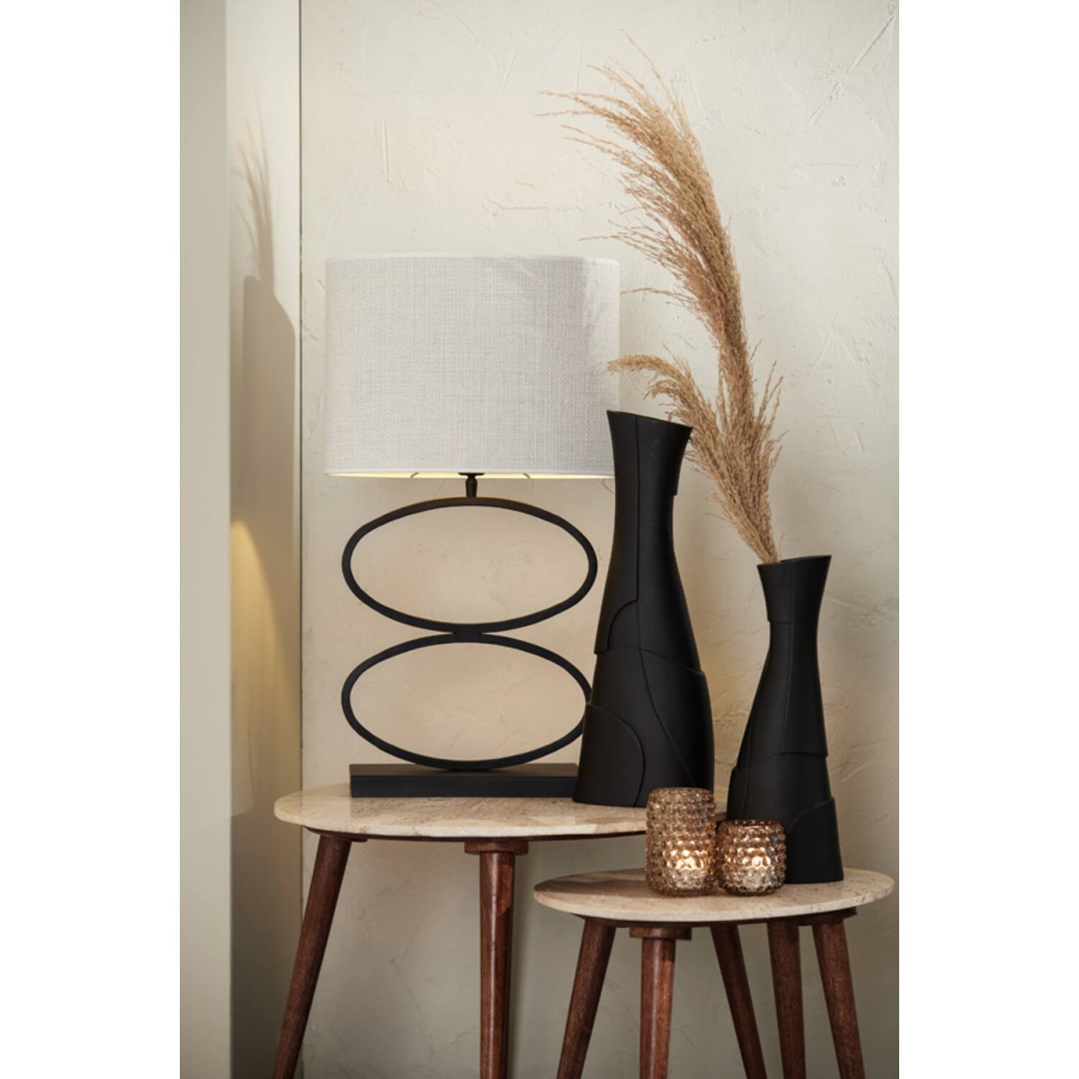 Stelius 42cm Negro base de lámpara De Light & Living - 