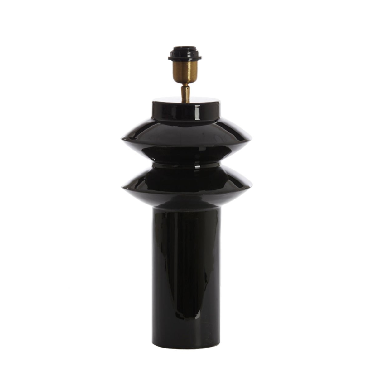 Petch 40cm Negro base de lámpara De Light & Living - 