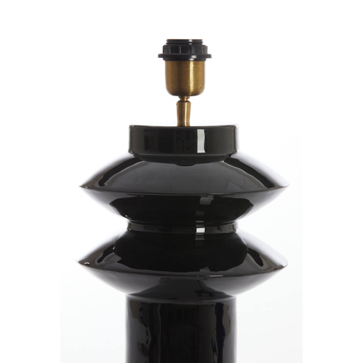 Petch 40cm Negro base de lámpara De Light & Living - 