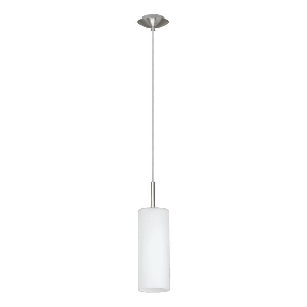 Troy Ø10 Blanco Lámpas de techo De Eglo - Con su pantalla blanca, emite una luz suave y agradable, perfecta para crear un ambiente tranquilo y acogedor en la cocina, el comedor o encima de una mesa de cocina.