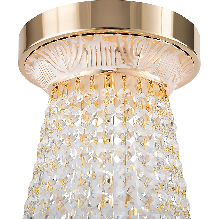 Bella Ø50 Oro cristal De Maytoni - Bella es una elegante y majestuosa l&aacute;mpara de ara&ntilde;a realizada en metal con un noble acabado en oro.