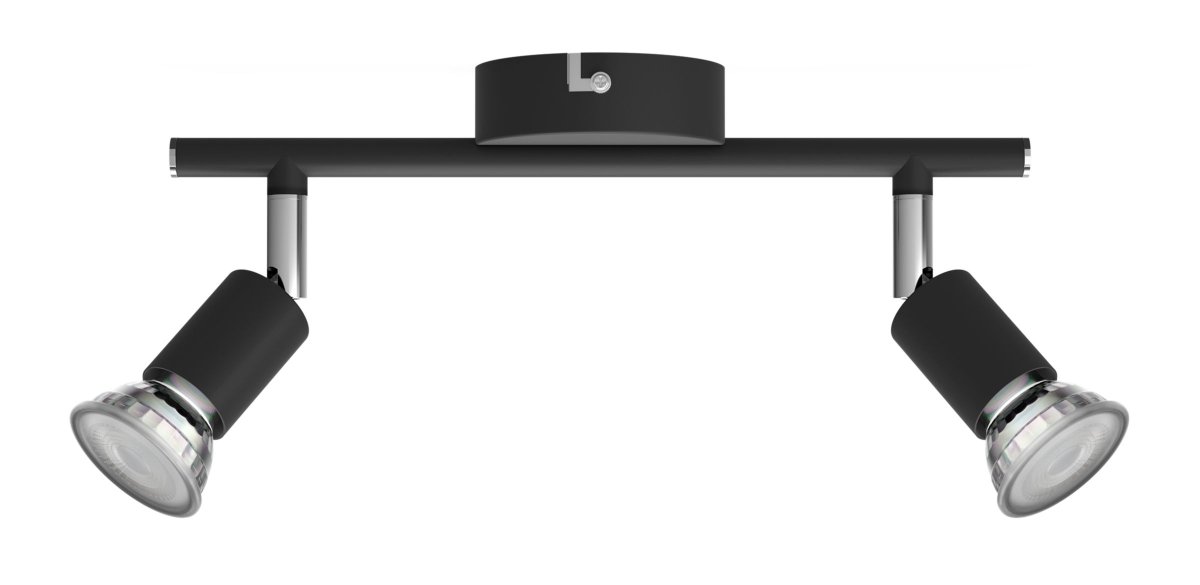 Limbali 2 Negro foco de techo De Philips - Combínalo con una fuente de luz LED GU10 de Philips y obtendrás una iluminación de alta calidad que durará años.