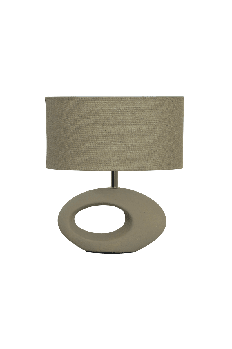 Olina 24cm Marrón lámpara de mesa De Aneta Lighting - Es una lámpara de mesa versátil que puede colocarse en una mesita de noche, un escritorio o una ventana, creando un ambiente cálido y acogedor.