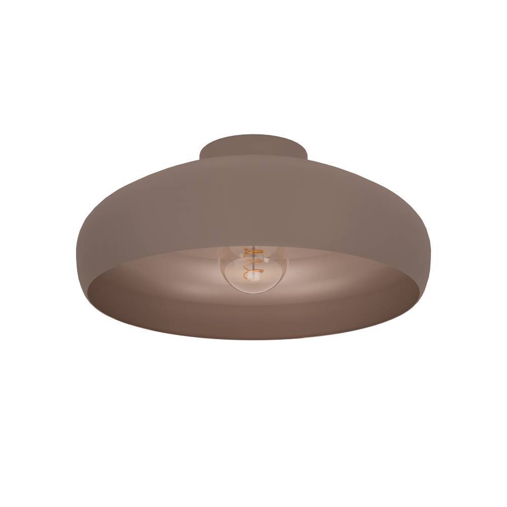 Mogano Ø40 Marrón plafón De Eglo - El diseño minimalista hace que la lámpara se adapte fácilmente a diferentes estilos de interior y es una excelente opción para quienes buscan una solución de iluminación sutil pero elegante.