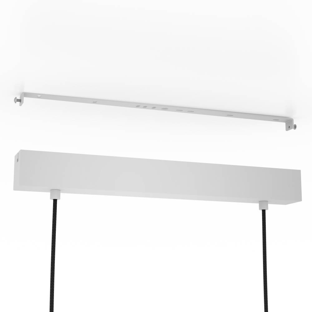 Mariel 90cm Gris Lámpas de techo De Eglo - Su diseño minimalista de madera y metal hace que sea fácil de integrar en interiores escandinavos y modernos a la vez que añade un toque de naturaleza.