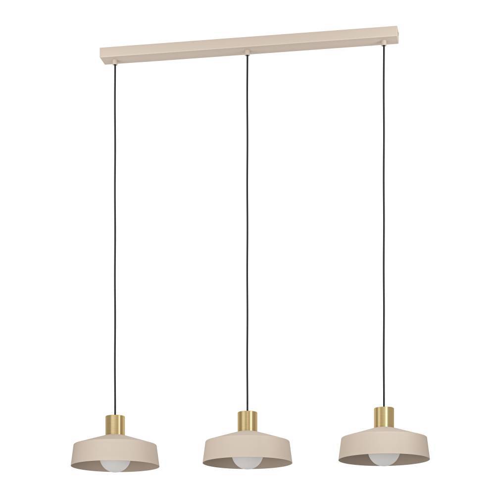 Valdiola 93cm Beige Lámpas de techo De Eglo - Gracias a su diseño simple y colores cálidos, la lámpara se adapta a diferentes estilos de interior y al mismo tiempo le da a la habitación un toque noble.