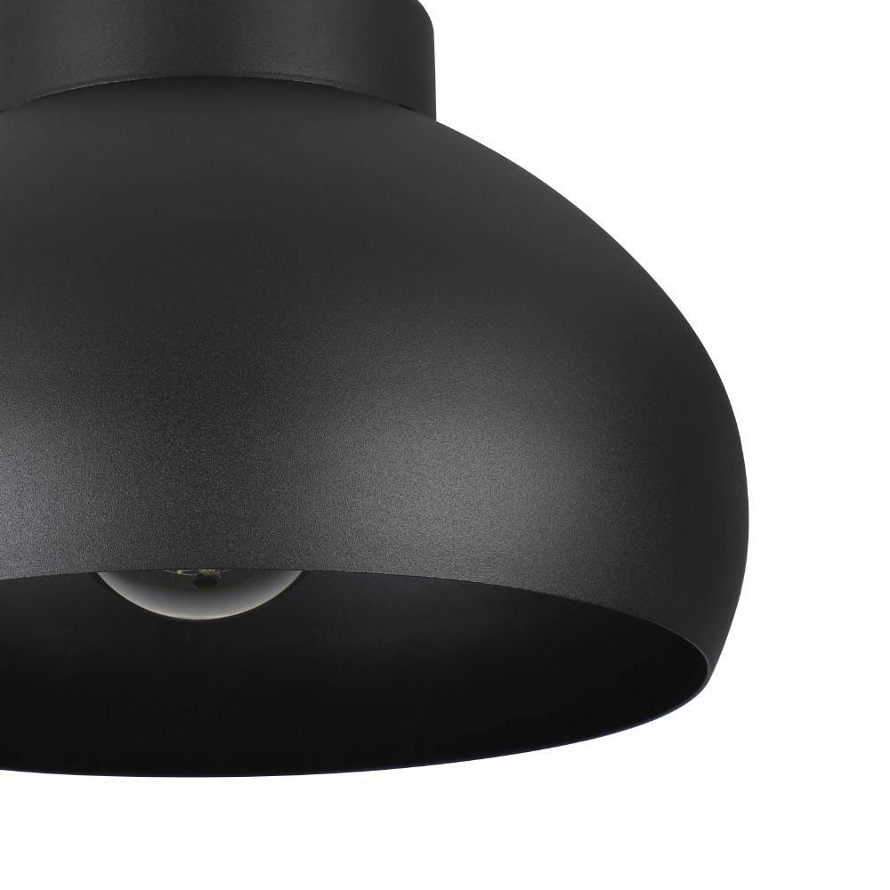 Mogano Ø28 Negro plafón De Eglo - El diseño minimalista hace que la lámpara se adapte fácilmente a diferentes estilos de interior y es una excelente opción para quienes buscan una solución de iluminación sutil pero elegante.