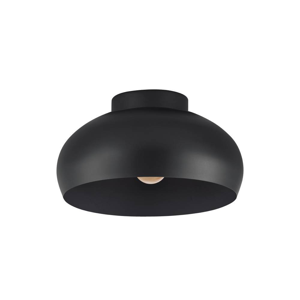 Mogano Ø28 Negro plafón De Eglo - El diseño minimalista hace que la lámpara se adapte fácilmente a diferentes estilos de interior y es una excelente opción para quienes buscan una solución de iluminación sutil pero elegante.