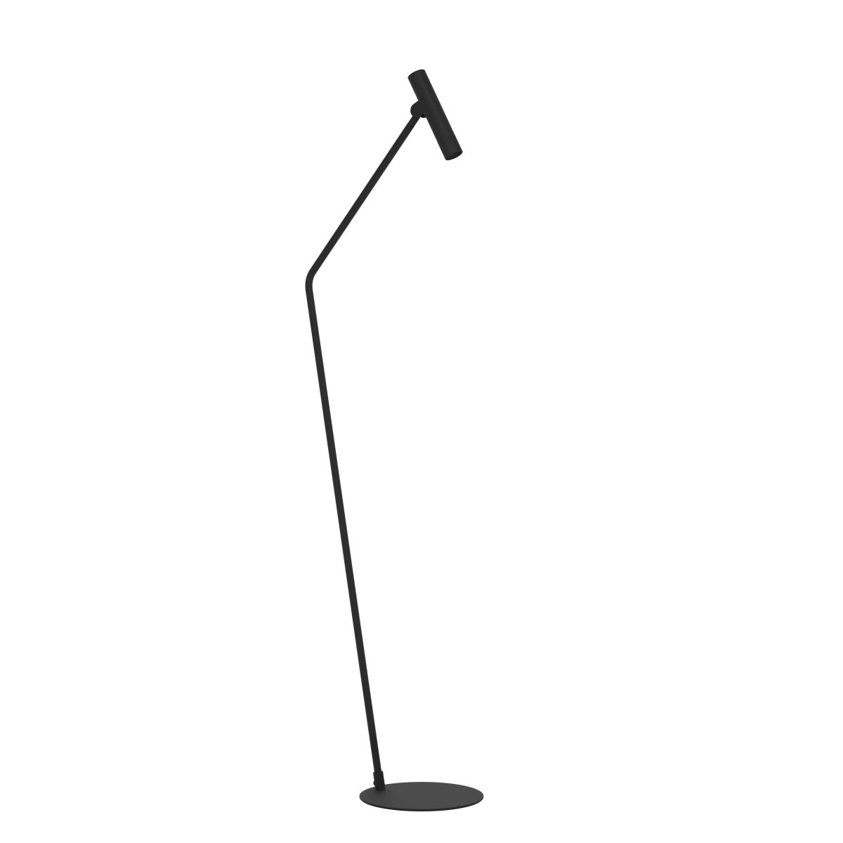Almudaina Negro lámpara de pie De Eglo - Con su forma delgada y cabezal de luz ajustable, es perfecto para crear una luz dirigida sobre un sof&aacute;, sill&oacute;n o escritorio.