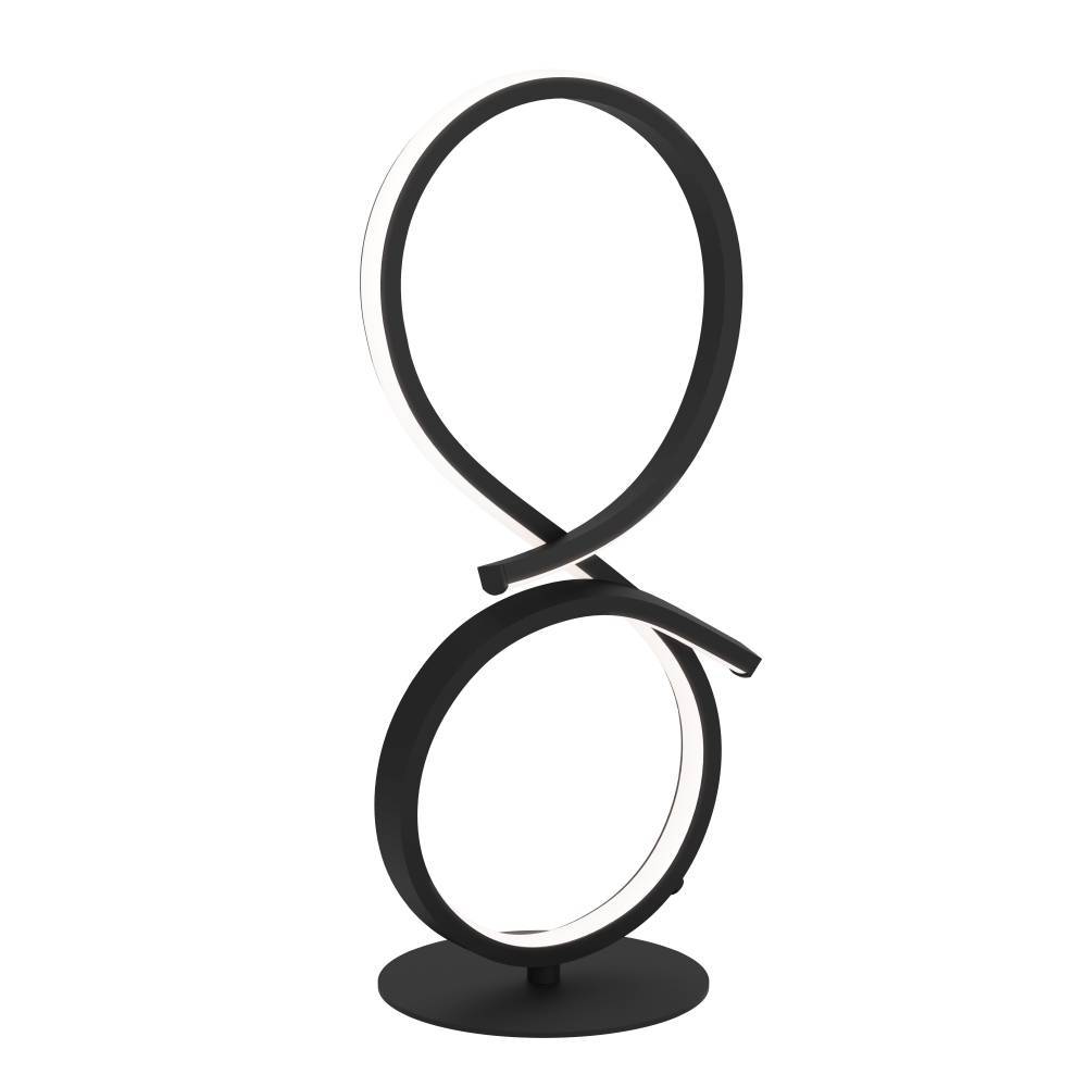 Serpins 40cm Negro lámpara de mesa De Eglo - El dise&ntilde;o minimalista y futurista de la l&aacute;mpara la convierte en una adici&oacute;n elegante a cualquier hogar moderno, mientras que su tecnolog&iacute;a LED de bajo consumo la convierte en una opci&oacute;n sustentable.