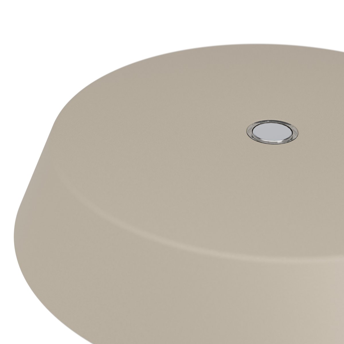 Turcio 20cm Cromo portátil De Eglo - Turcio es una lámpara portátil de metal con base de cromo pulido y pantalla texturizada color arena.