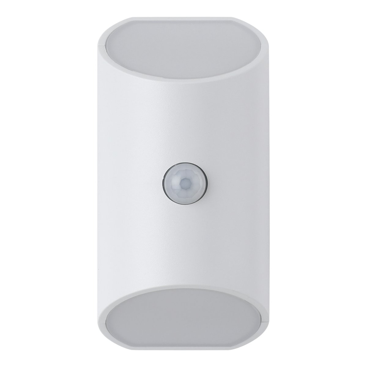 Merta Blanco lámpara de pared De Eglo - Con una altura de montaje de 1,2 metros, el sensor puede detectar movimiento en un radio de hasta 5 metros y un ángulo de detección de 120°.