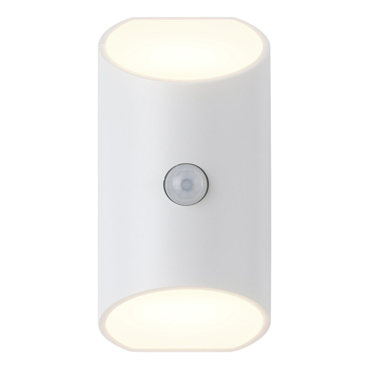 Merta Blanco lámpara de pared De Eglo - Con una altura de montaje de 1,2 metros, el sensor puede detectar movimiento en un radio de hasta 5 metros y un ángulo de detección de 120°.