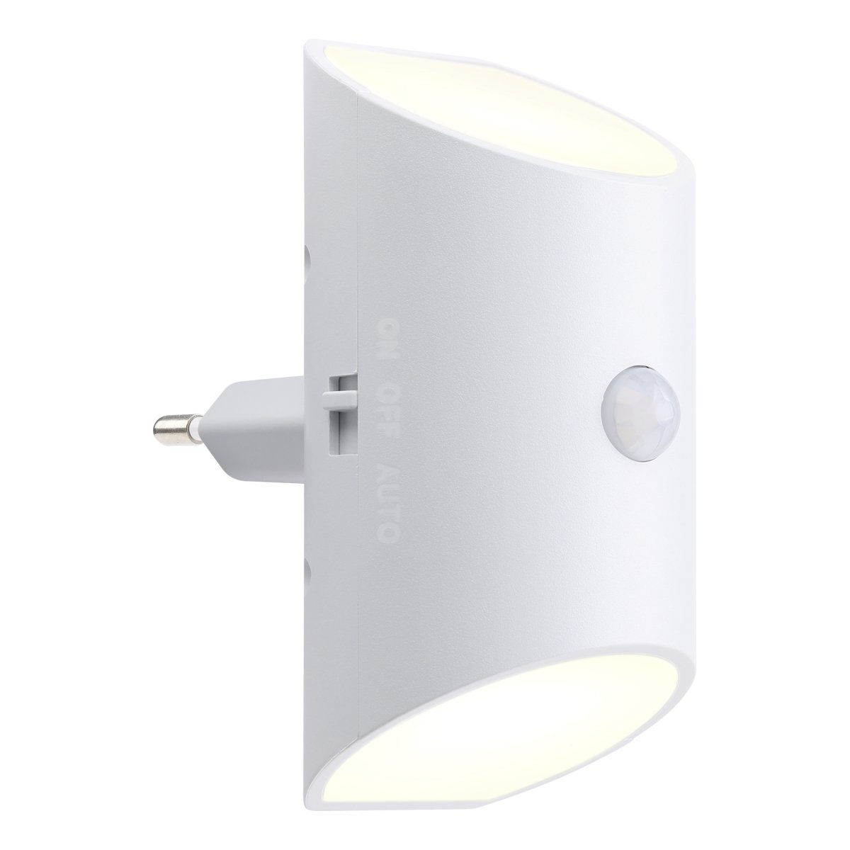 Merta Blanco lámpara de pared De Eglo - Con una altura de montaje de 1,2 metros, el sensor puede detectar movimiento en un radio de hasta 5 metros y un ángulo de detección de 120°.