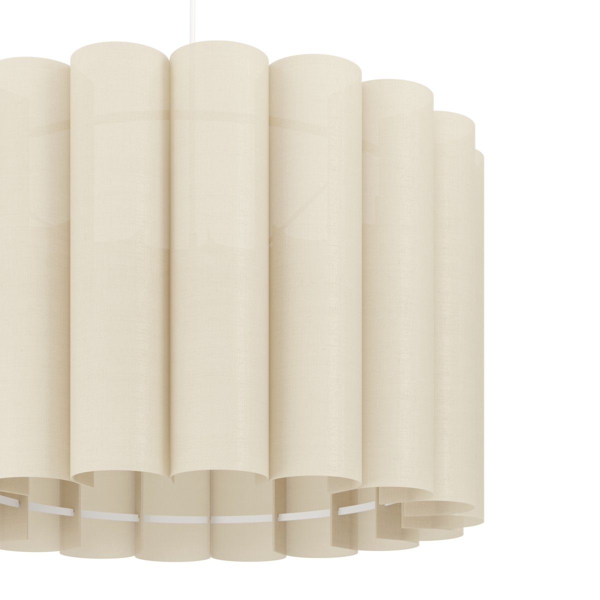 Collegrilli Ø45 Beige Lámpas de techo De Eglo - Collegrilli es una l&aacute;mpara colgante decorativa con una pantalla de tela beige que imita la textura natural del lino.