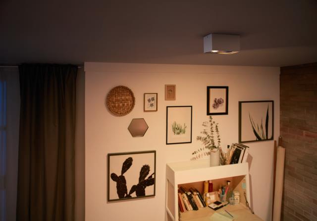 Box 2 Blanco foco de techo De Philips - Adaptar el ambiente de la sala a la actividad.