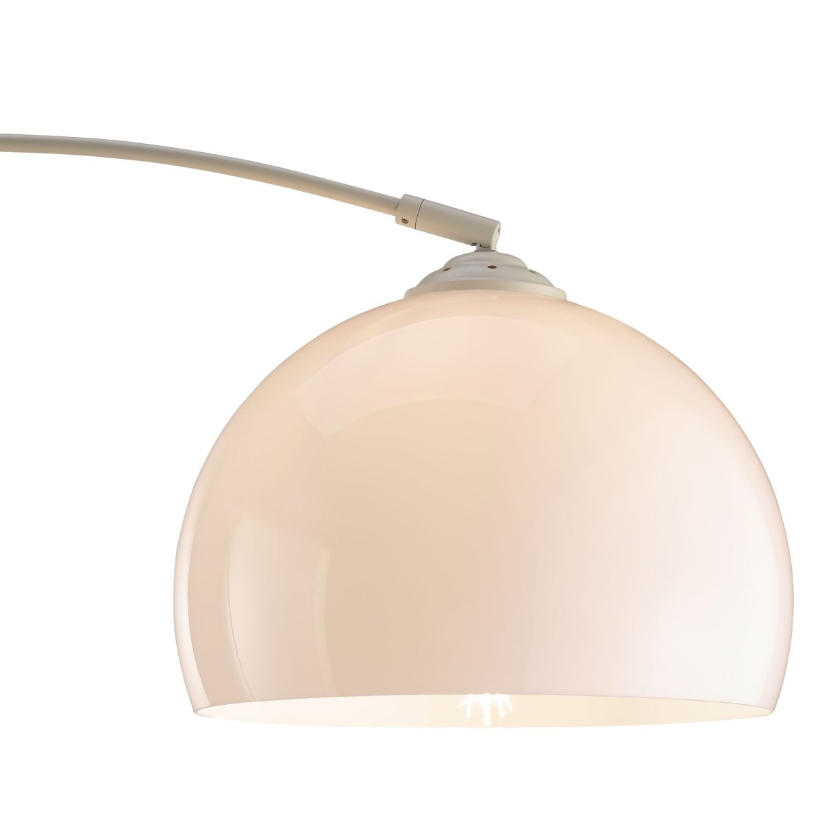 Vessa Beige lámpara de pie De Brilliant - La elegante l&aacute;mpara de pie Vessa, fabricada en metal beige con pantalla de pl&aacute;stico blanco, irradia una luz suave y elegante.