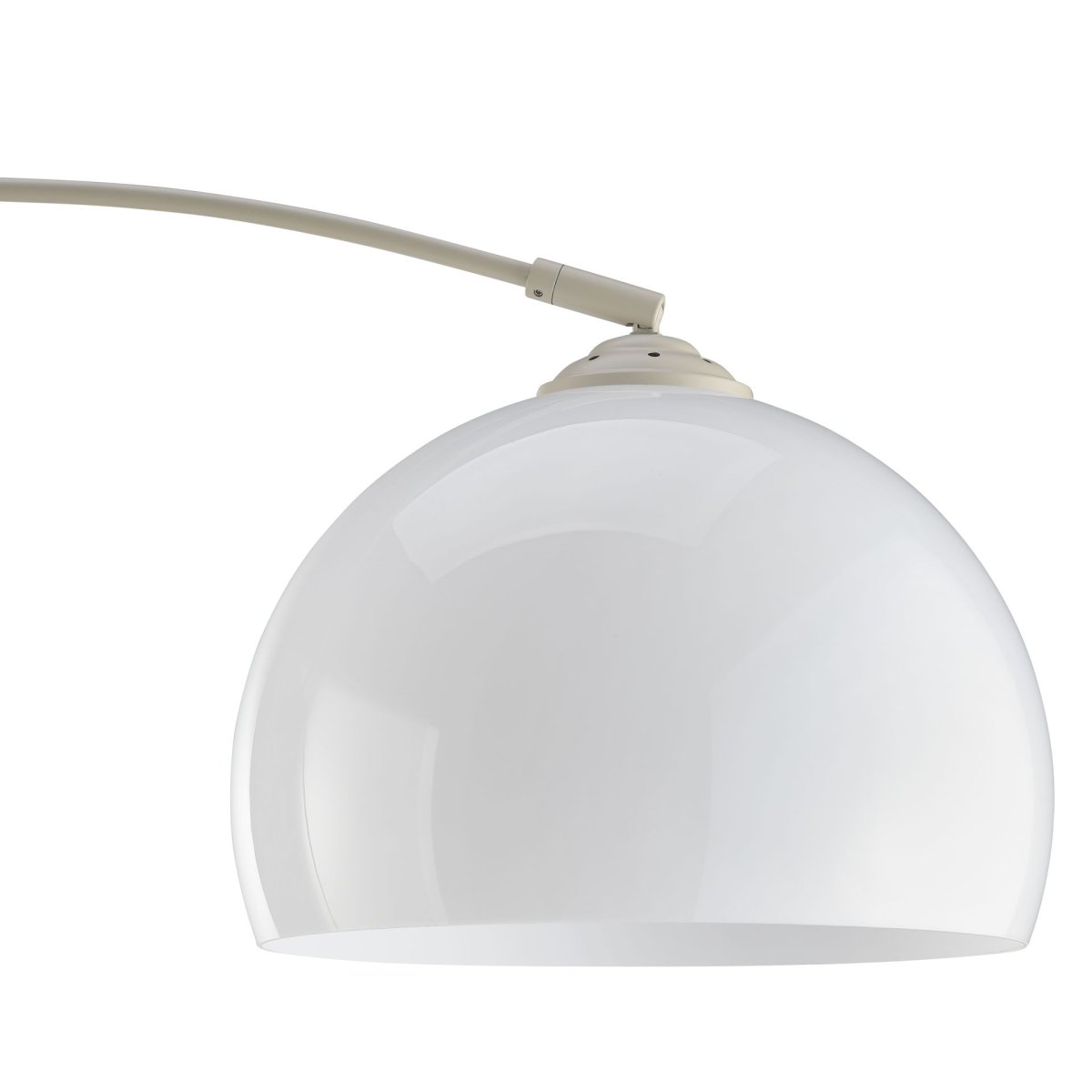 Vessa Beige lámpara de pie De Brilliant - La elegante l&aacute;mpara de pie Vessa, fabricada en metal beige con pantalla de pl&aacute;stico blanco, irradia una luz suave y elegante.