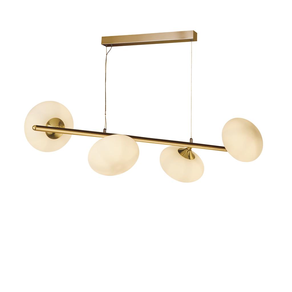 Pebble 76cm Oro Lámpas de techo De Searchlight - La l&aacute;mpara combina una forma decorativa con una iluminaci&oacute;n funcional y r&aacute;pidamente se convertir&aacute; en una de las favoritas de su hogar.
