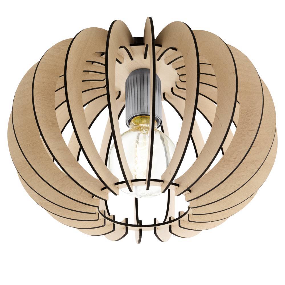 Imagen ampliada de Stellato Ø40 Naturaleza plafón De Eglo - La innovadora construcción de láminas de la lámpara hace que la fuente de luz parezca parte del diseño, lo que la hace perfecta para salas de estar, dormitorios o comedores.