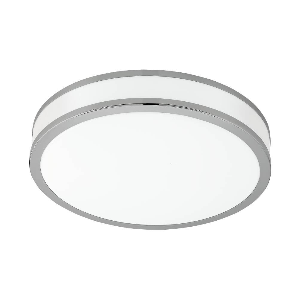 Palermo Ø40 Blanco plafón De Eglo - Con un elegante dise&ntilde;o cromado y un panel LED que brilla suavemente, ofrece una apariencia est&eacute;ticamente agradable y una iluminaci&oacute;n energ&eacute;ticamente eficiente.