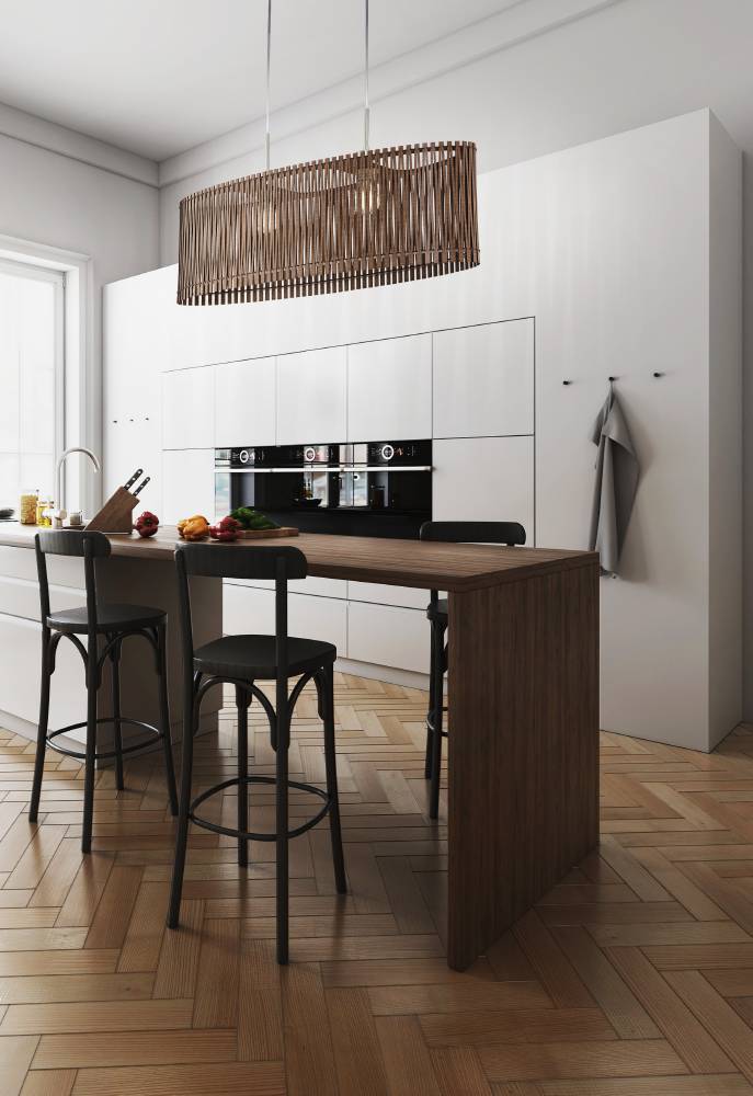 Sendero 77cm madera oscura Lámpas de techo De Eglo - La hermosa pantalla ovalada hecha de láminas de madera de color marrón proporciona una luz suave y agradable al tiempo que confiere a la estancia un ambiente cálido y acogedor.