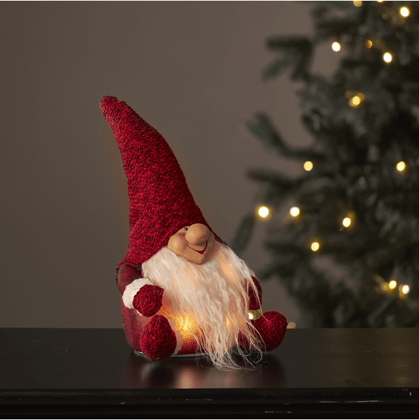 Joylight Papá Noel ROJO De Star Trading - en el cuerpo con luz blanca c&aacute;lida.