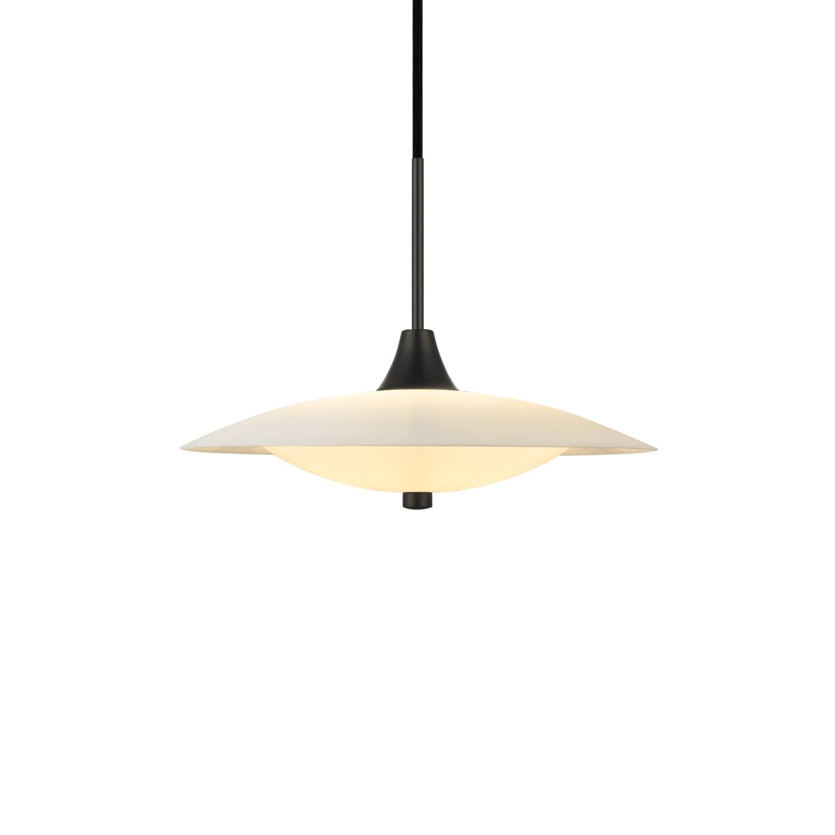 Baroni Ø35 Negro Lámpas de techo De Halo Design - Las pantallas brindan una luz hermosa y sin deslumbramiento, sin importar d&oacute;nde coloque la l&aacute;mpara.