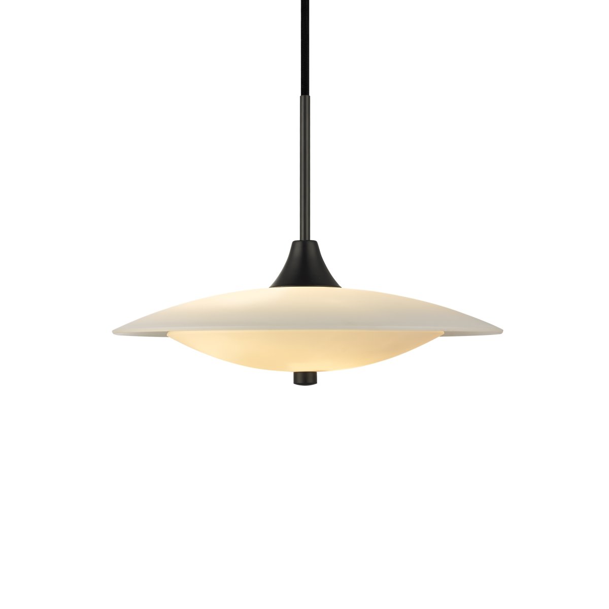 Baroni Ø40 Negro Lámpas de techo De Halo Design - Las pantallas brindan una luz hermosa y sin deslumbramiento, sin importar d&oacute;nde coloque la l&aacute;mpara.