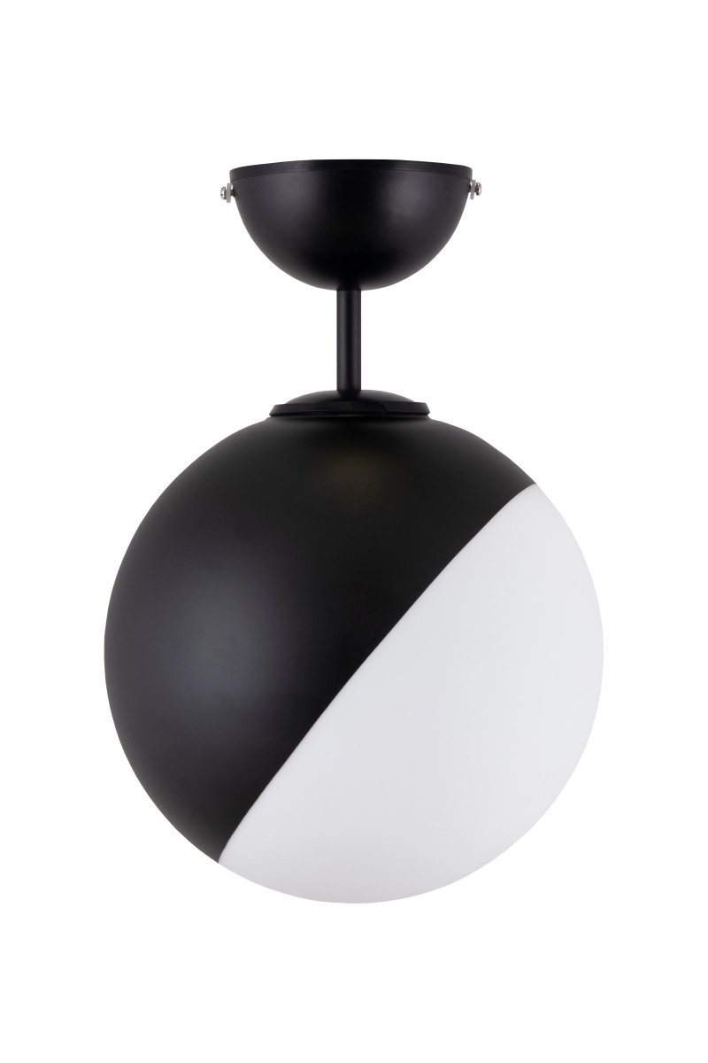 Contur Ø25 Negro lámpara de baño De Globen Lighting - La l&aacute;mpara de techo Contur es una l&aacute;mpara gr&aacute;fica que se integra perfectamente en un ambiente moderno.