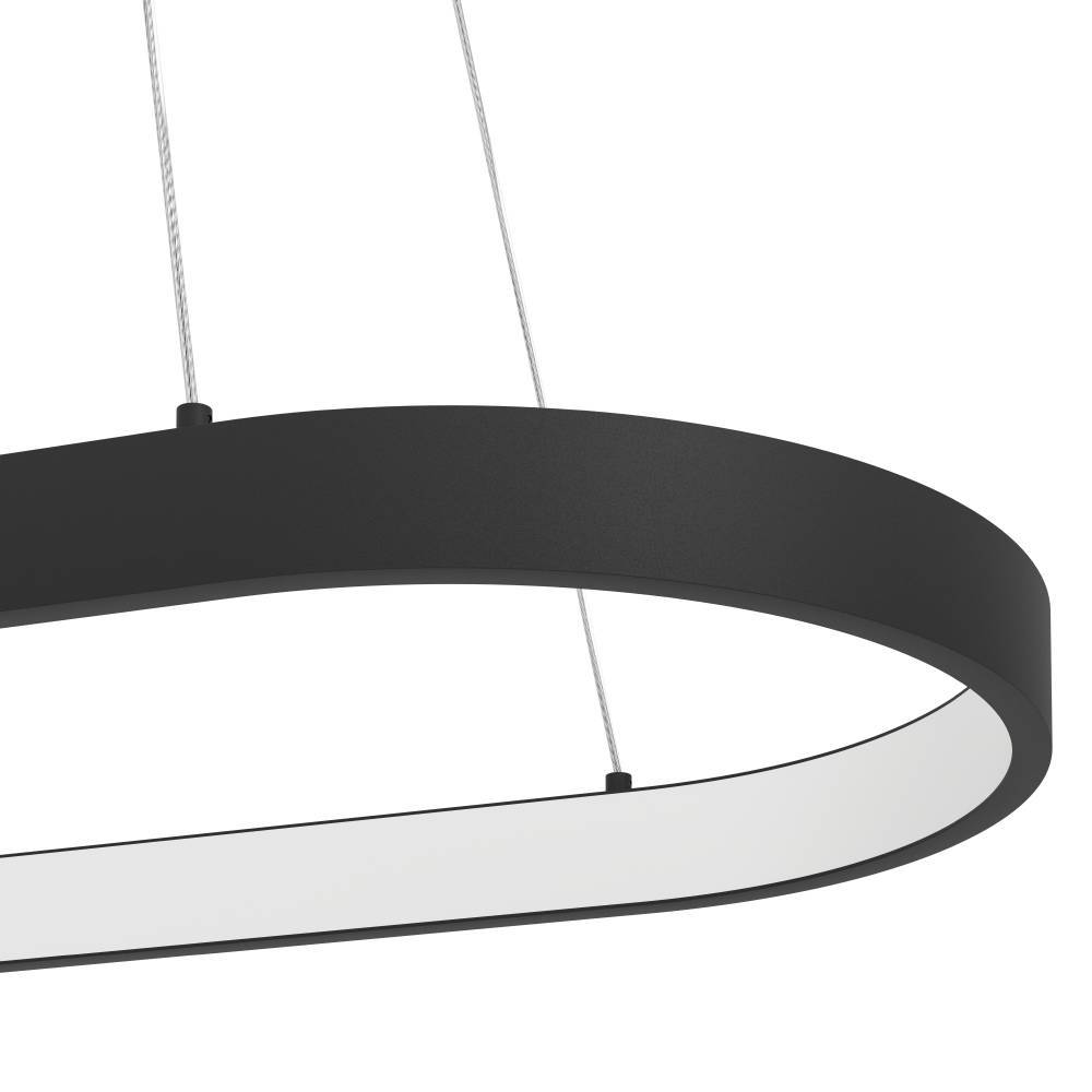 Codriales 78cm Negro Lámpas de techo De Eglo - Esta lámpara colgante combina una forma minimalista con un diseño elegante y ovalado que le da a la habitación una sensación moderna y aireada.