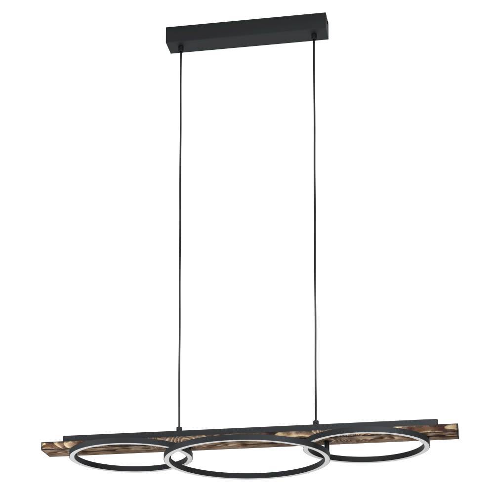 Boyal 100cm Negro Lámpas de techo De Eglo - Esta lámpara colgante es una excelente combinación de diseño innovador e iluminación funcional, lo que la convierte en un complemento elegante para cualquier hogar.